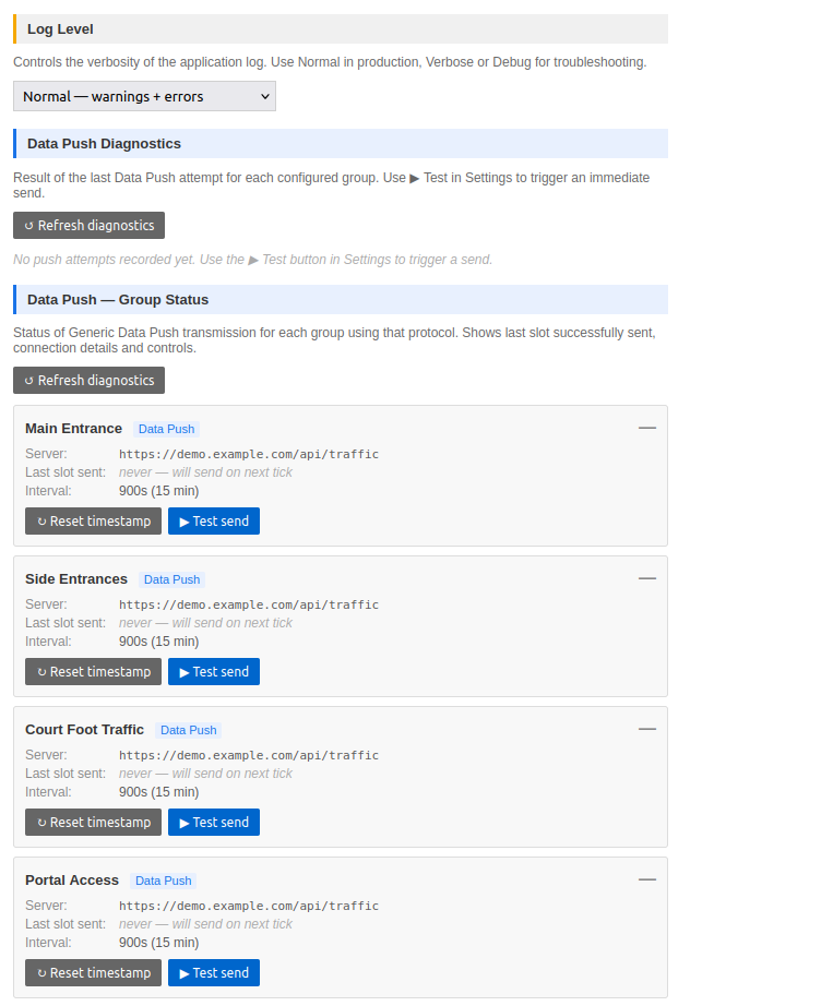 Maintenance – diagnostics